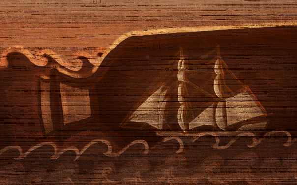 ship in bottle more texture