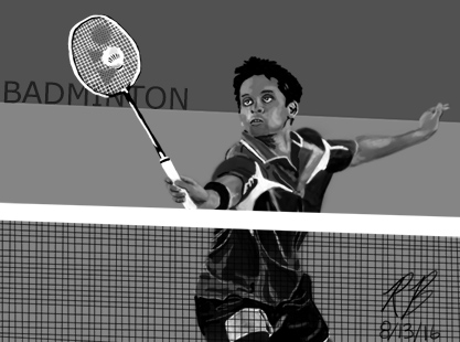 badminton sketch